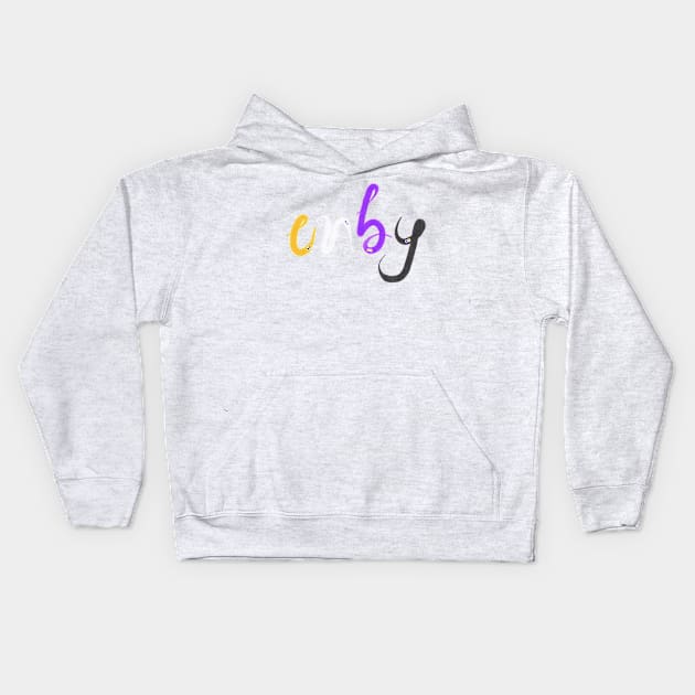 ENBY Kids Hoodie by le_onionboi